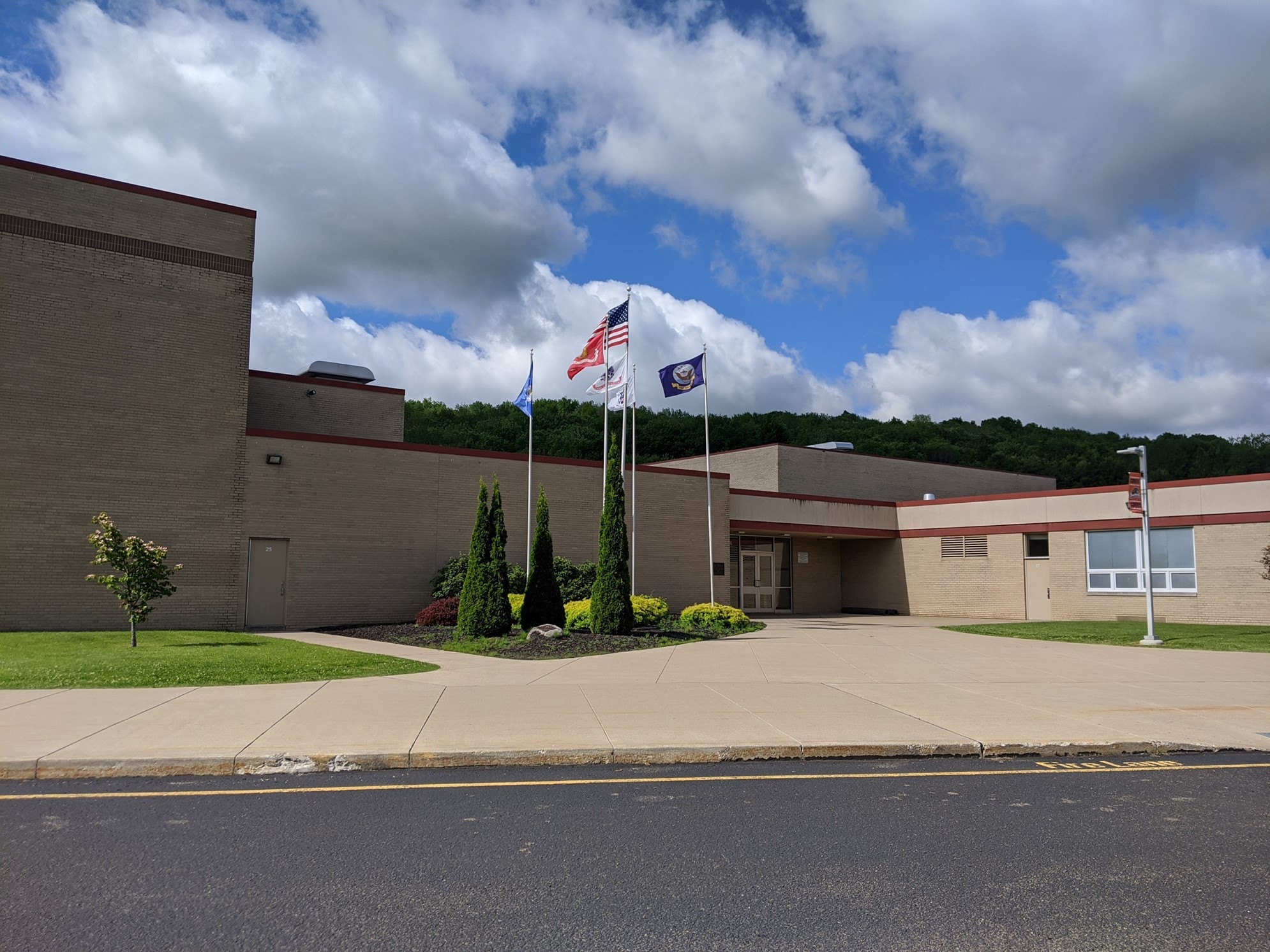 Corry Area Middle High School Five flags